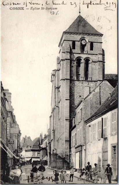 58 COSNE SUR LOIRE - overview of the church st jacques