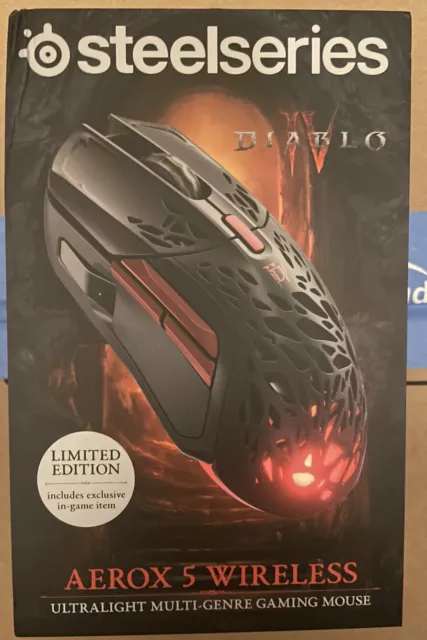 Steelseries Aerox 5 Wireless Diablo IV Limited Edition RGB Mouse Bound Faith