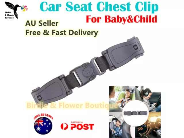 Baby Car Safety Seat Strap Clip Harness Chest Belt Child Buggy Buckle Lock AU