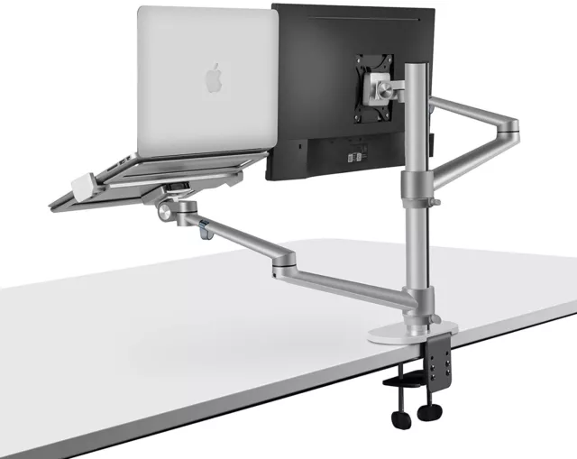 Thingy Club Dual Arm Monitor & Laptop Mount, Desk Mount Stand