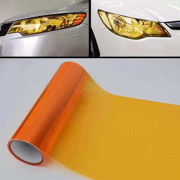 Orange Headlight Tint 30Cm X 60Cm