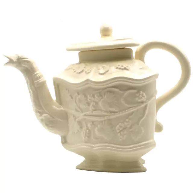 Royal Creamware Decorative Teapot Limited Edition The Grape Vine inc Certificate