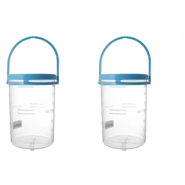 2 piezas 1200 ml barril intestinal de enema doméstico dispositivo de defecación intestinal