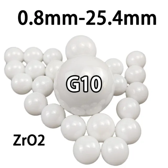 0.8mm 1mm 1.2mm 1.5mm - 25.4mm ZrO2 Zirkonium Keramik Kugellager G10 Präzision