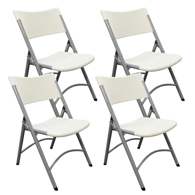 4Pcs Outdoor camp Commercial Plastic Folding Chairs Picnic Wedding Party Chair