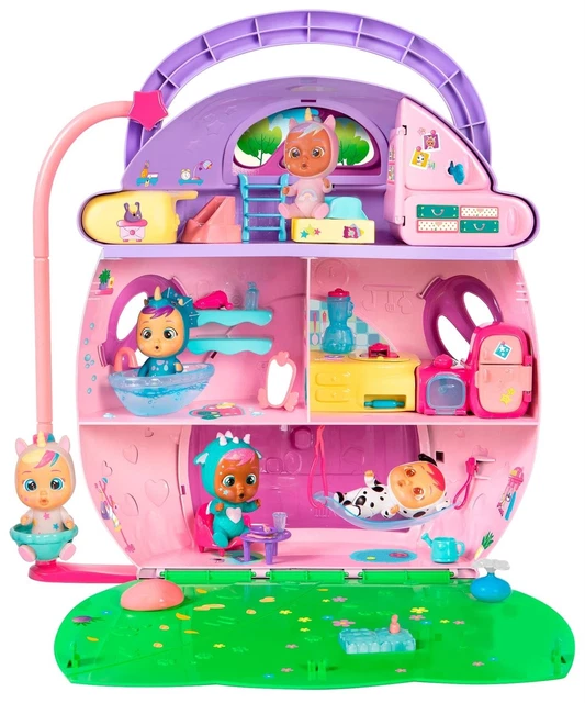 Maison De Poupée Cry Babies Magic Tears Dreamy’s – 3 étages, 25+ Accessoires – Neuf, Jeu Enfant Exclusif