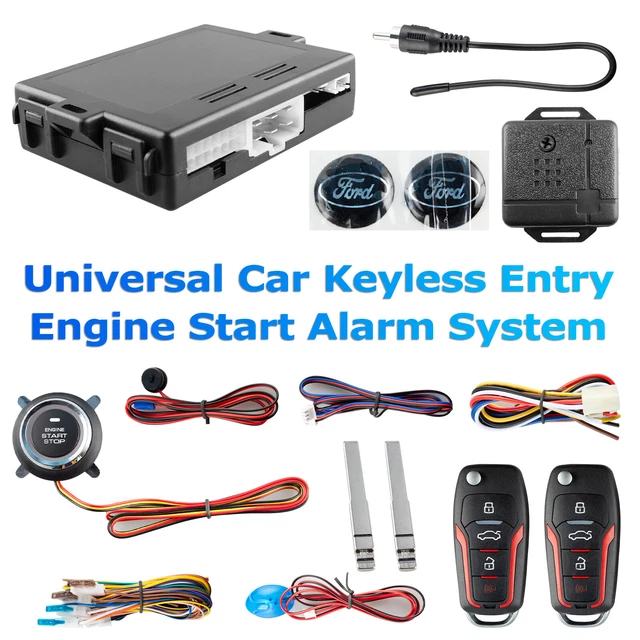 Keyless Entry Car Security Alarm System Push Button Starter Remote Engine Start