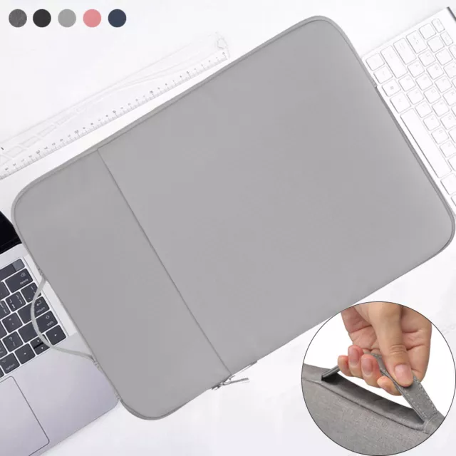 Capacity Shockproof Notebook Cover Laptop Sleeve Case Laptop Handbag PU Leather