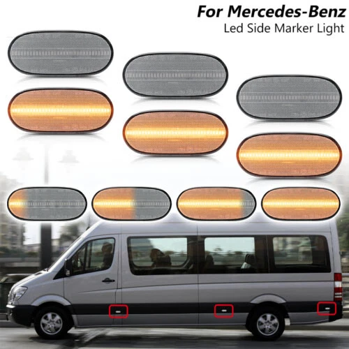 6 FOR VW Crafter Mercedes Benz Sprinter W906 Dynamic LED Side Marker