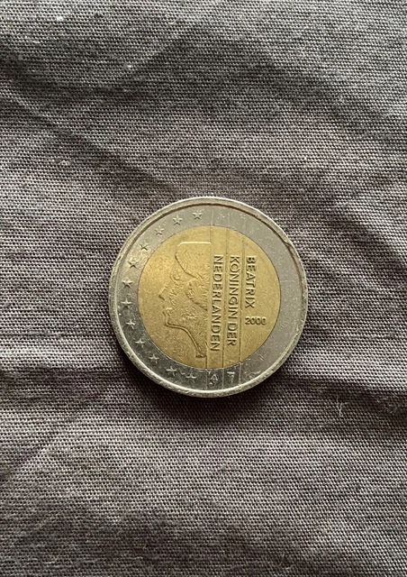 Pièce 2 euro 2000 Beatrix Koningin Der Nederlanden Pièce 2 euro 2000 Beatrix Koningin Der Nederlanden