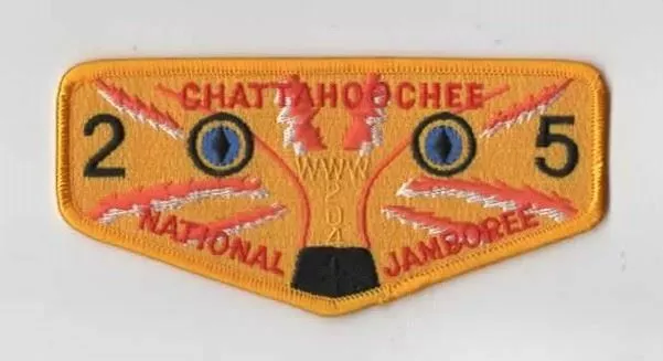 OA Chattahoochee Lodge 204 2005 National Jamboree Flap DYEL Bdr. Chattahoochee [