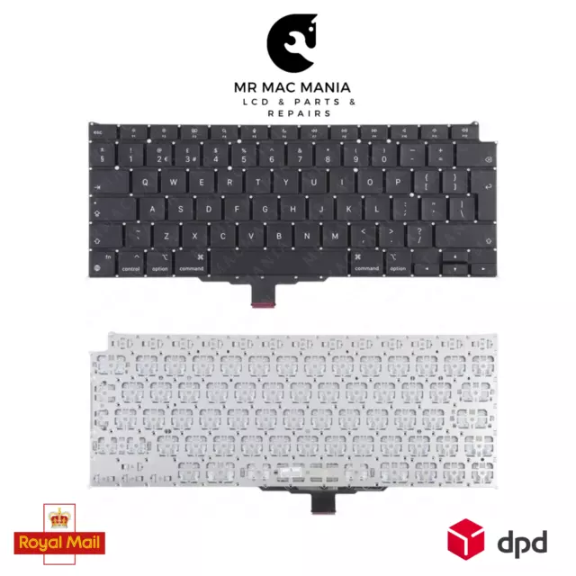 Keyboard for Macbook Air 13.3" A2337 UK Layout Laptop With Backlight and Screws