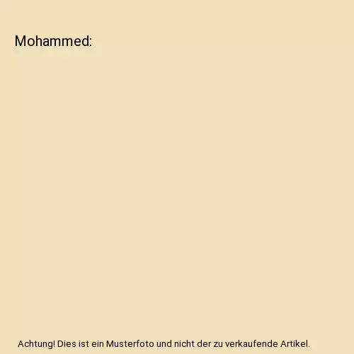 Mohammed, Johannes Tralow