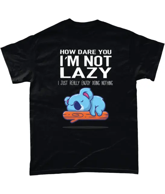 T-shirt divertenti da uomo I'M NOT LAZY FUNNY novità t-camicie abbigliamento maglietta regalo SCHERZO
