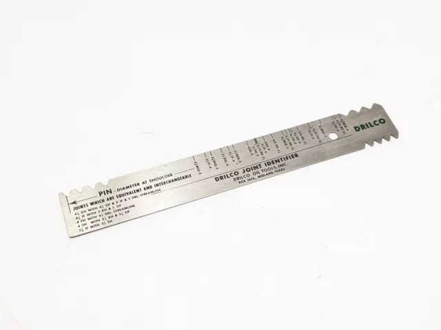 DRILCO Joint Identifier The Drill Collar Service Co., Inc Roughneck Tool Ruler