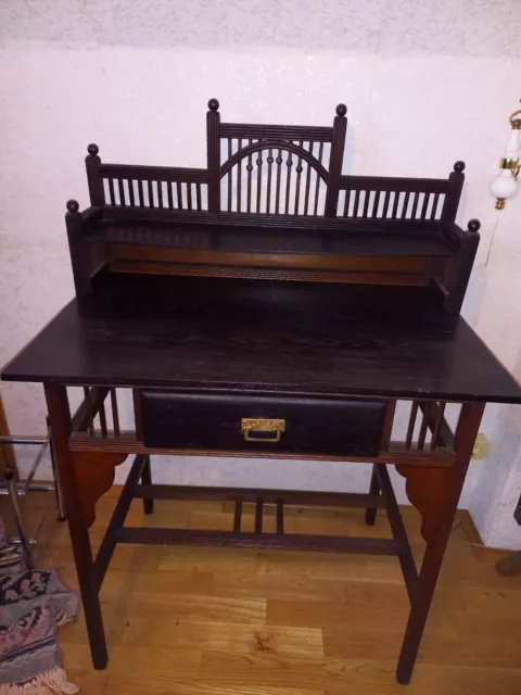 Antiker Damenschreibtisch um 1900 mit Hocker