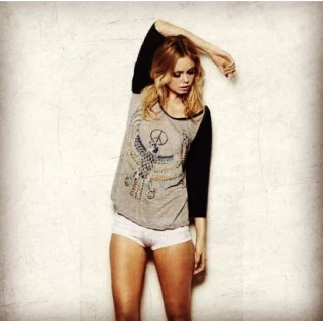 Lauren Moshi Frankie Baseball Tee Eagle