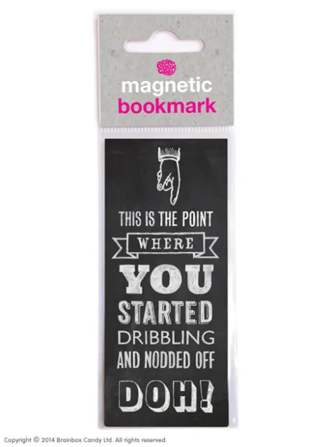 Brainbox Candy Reading novelty magnetic bookmark funny cheap present gift