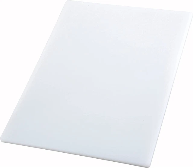 Winco CBWT-1218 Cutting Board, 12 by 18 by 1/2-Inch, White