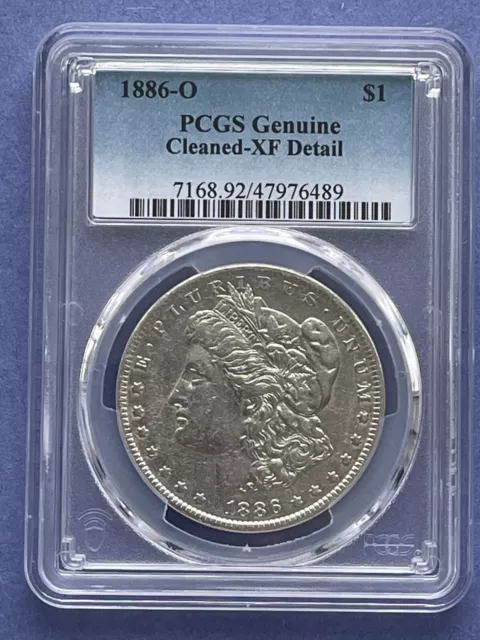 1886 O MORGAN SILVER DOLLAR PCGS XF Detail