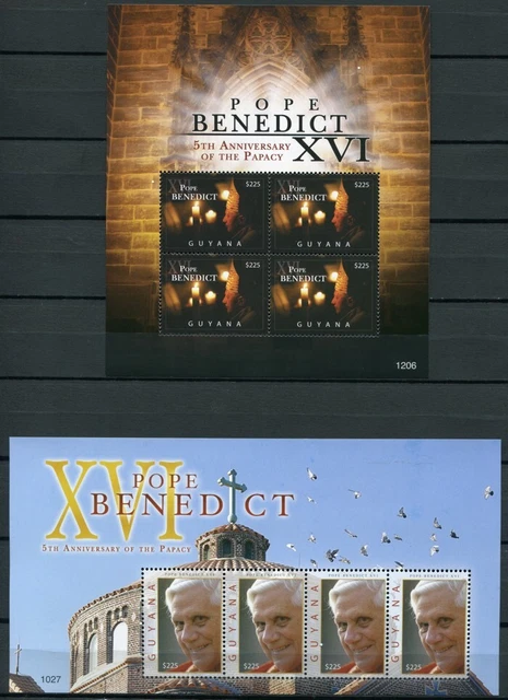 Guyana 2011 Papst Benedikt Pope Benedict Religion Kleinbögen Postfrisch MNH