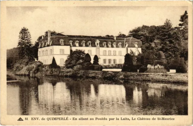 CPA En Allant au Pouldu par la Laita - Le Chateau de Saint-Maurice (1033683)