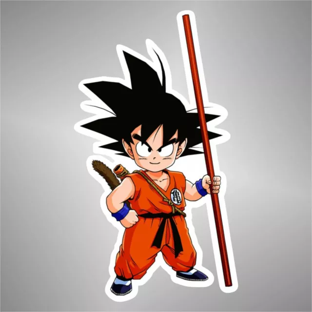 Adesivo Goku Dragon Ball Cabelo DBZ para Carro Moto Capacete Caminhão |  11cm x 8cm