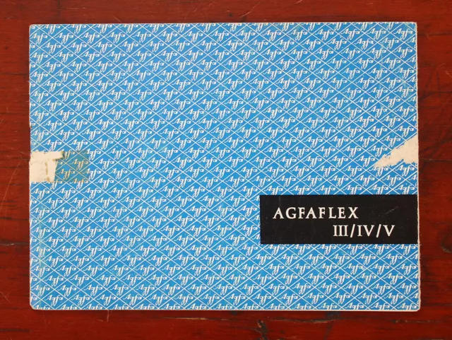 Agfa Agfaflex Iii/Iv/V Instruction Book/185278
