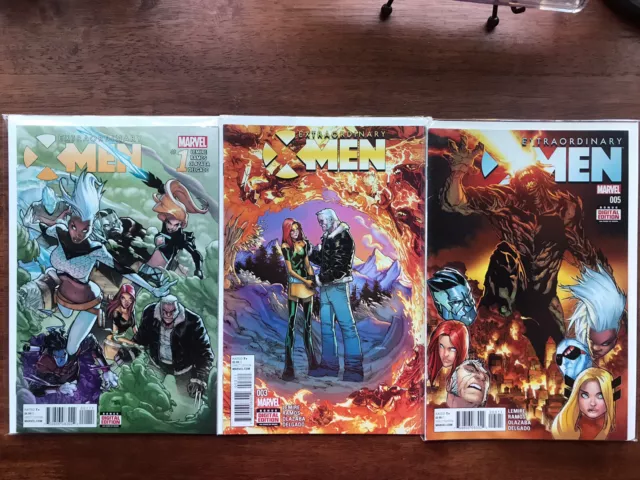 marvel's extraordinary x-men (2015) complete comic lot 1-8, Annual 1 2