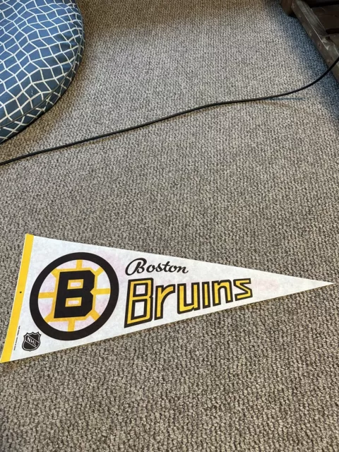 Vtg Boston Bruins Full Size NHL hockey Pennant 1970’s 1980’s NHL 30”