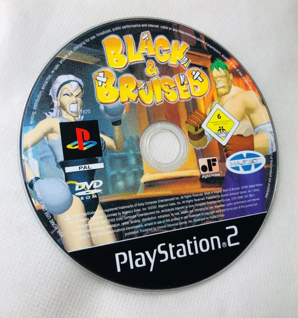 Black & Bruised – Jeu PS2 PAL, Sony PlayStation 2, Bon état, Action Et Aventure