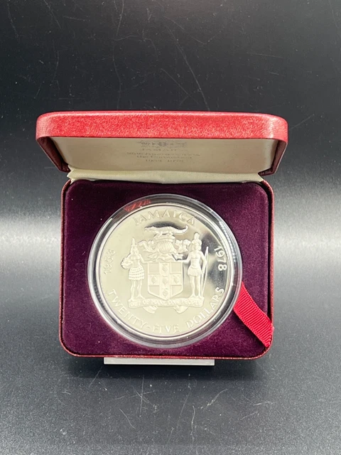 1978 Silver Jamaica $25 Coronation Anniversary Proof Coin