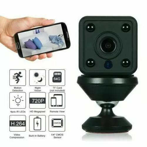 Mini telecamera nascosta 1080P HD WiFi camera con visione notturna spia 110-DA