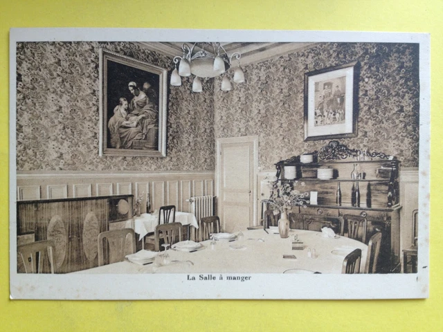 cpa 95 - CHATEAU VIEUX de GROSLAY HÔTEL RESTAURANT PENSION La Salle à Manger