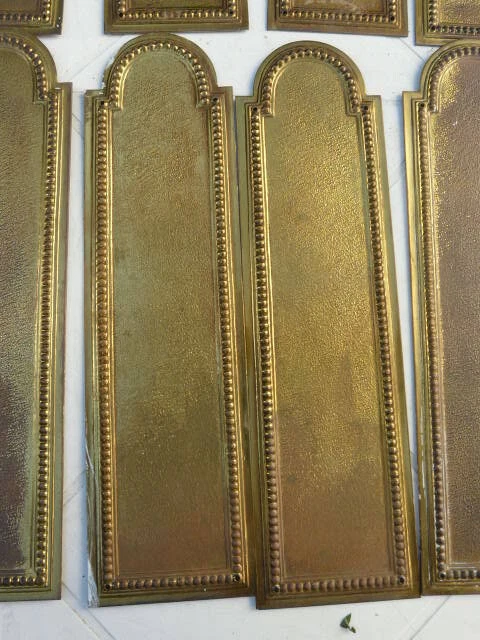 Sourcing Map Lot De 2 Plaques De Porte En Aluminium, 10,2 X 40,6 Cm