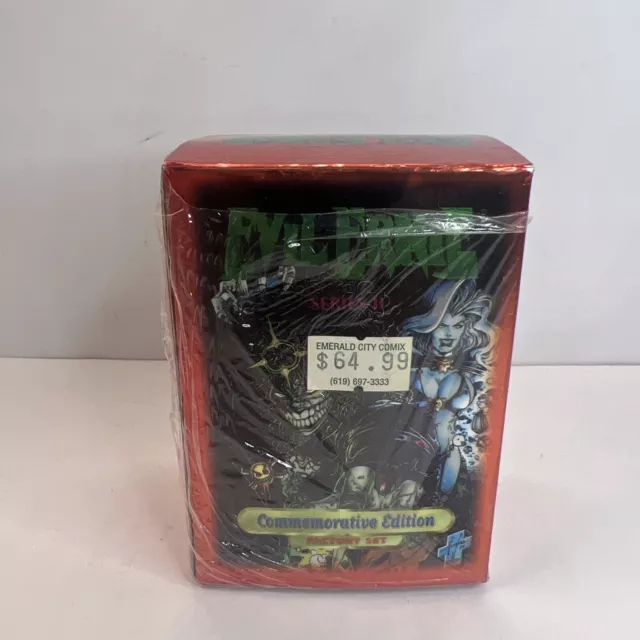 EVIL ERNIE COMMEMORATIVE EDITION CHROMIUM CARD BOX  FACTORY SET Series 2