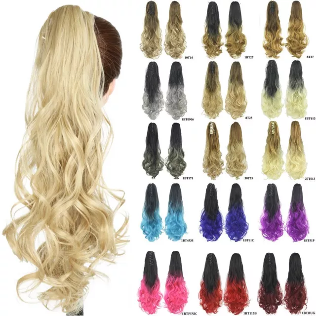 Wigs Hair Extensions Ponytail Wigs Claw Clip Ponytail Claw Clip Hair Pieces