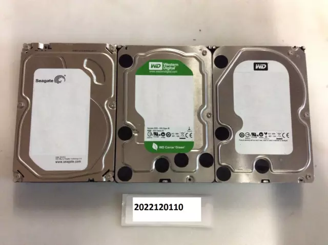 One 4TB Multiple Brands 3.5" SATA Hard Drive HDD Mint Condition Less than 2000hr