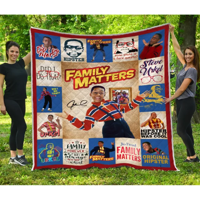 Family Matters Quilts, Family Matters TV Series Quilt Blanket Soft and Cozy