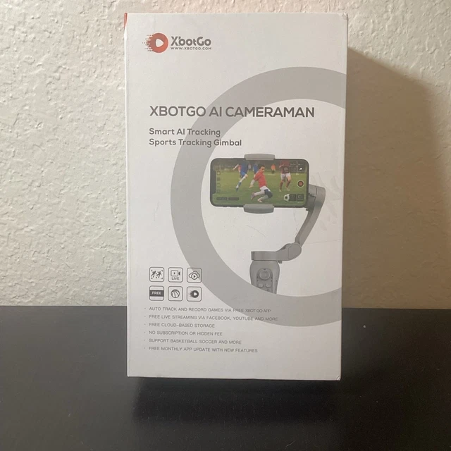 中古美品　XbotGo AI CAMERAMAN スポーツトラッキングジンバル Amazon.co.jp: XbotGo AIスポーツジンバルリモートキット