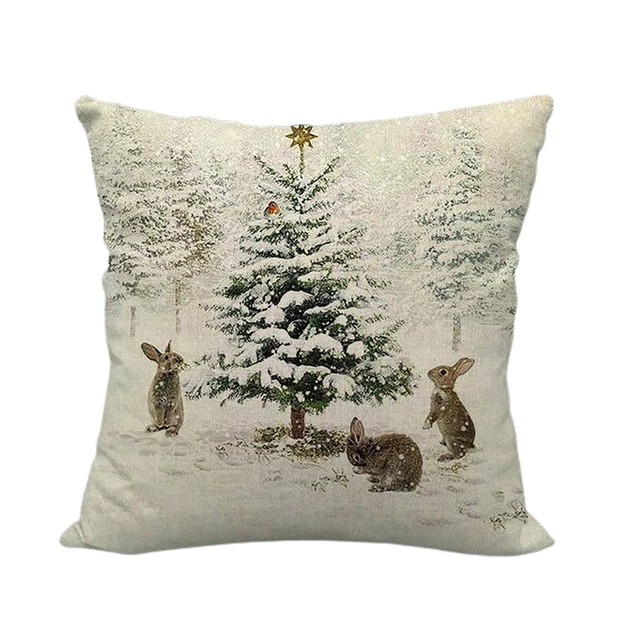 Custodia cuscino comoda traspirante Natale morbida eco-compatibile carina