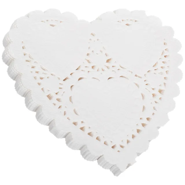 300 pz carta bianca decorazione tavola a forma di cuore tavolini San Valentino