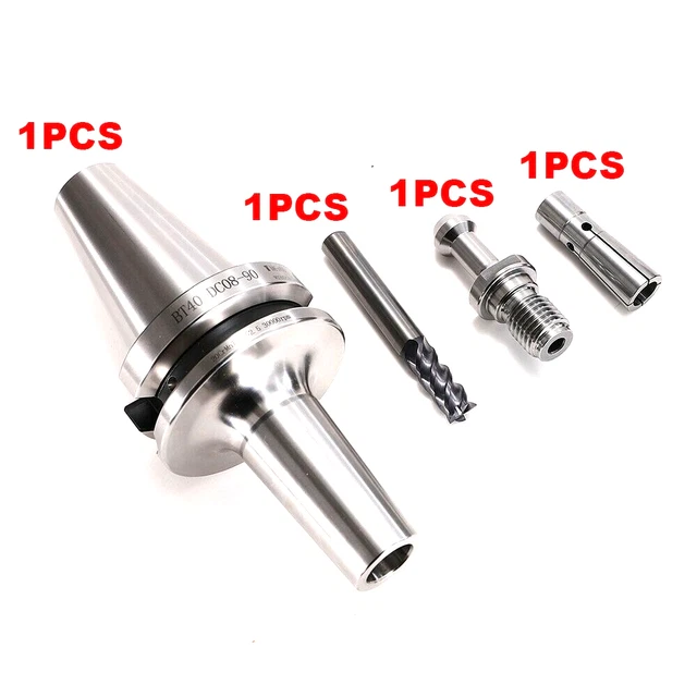 BT40-DC08-90 End Mill Holder With 3/8" End Mills Carbide 4 Flute 10mm Offers
