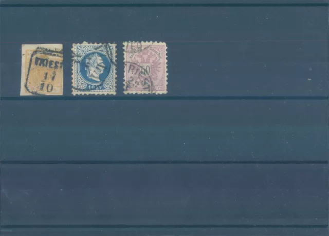 AUSTRIA early used stamps 1850-1883 (CV $290 EUR250)