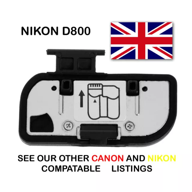 Compatible Battery Door Cover Lid Cap Repair Part Accessories Nikon D800  Camera