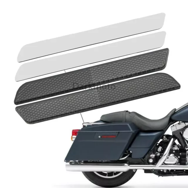 SmokeHard Saddlebag Latch Insert Reflector  For Harley Touring FLHT FLHX 96-13