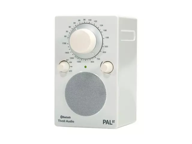 Tivoli Audio PAL BT Portable AM/FM Radio with Bluetooth White