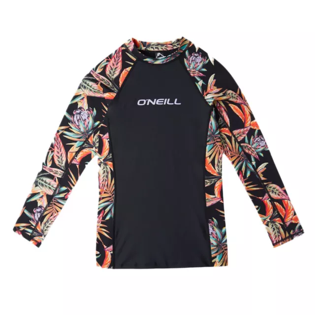 Lycra Manches Longues Noir Fille O'Neill Printed Skin
