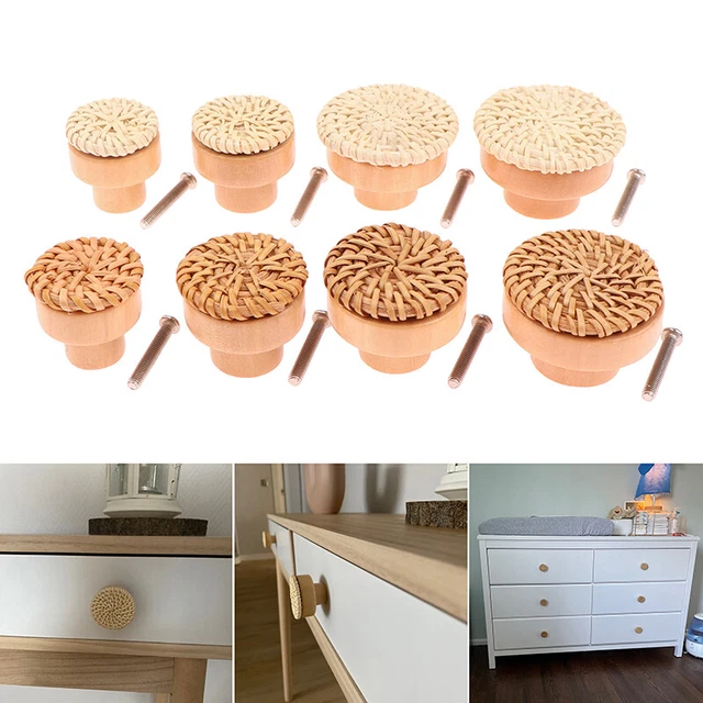 Wooden Handles Drawer Knobs Wardrobe niture Handle Cupboard Door Han-wf