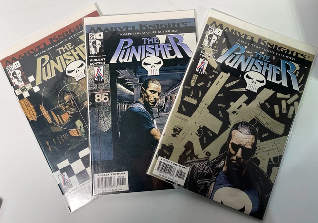 The Punisher comic 7-12 (2001) Marvel Knights Garth Ennis & steve Dillon